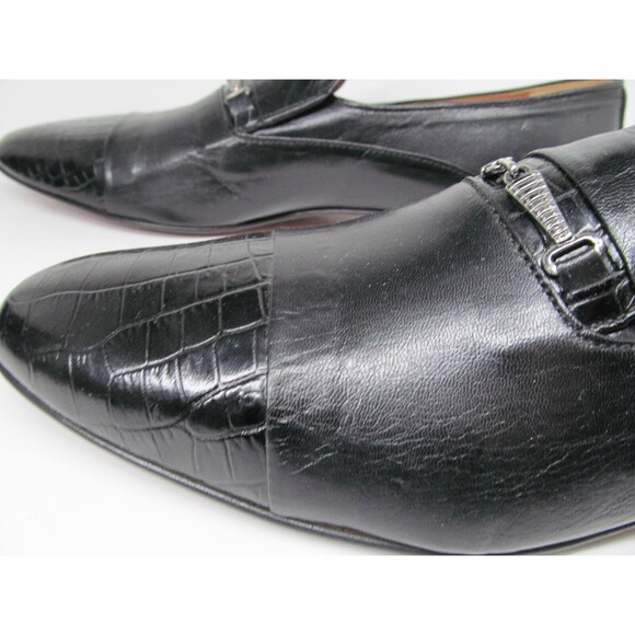 C A Anthony Italy Mens Black Leather Captoe Horsebit Loafers Size US 13 EUR 46 - Picture 16 of 16